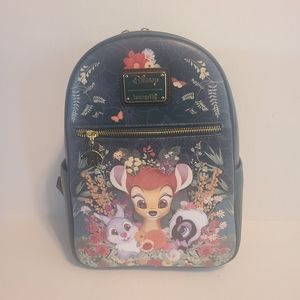 Disney Loungefly Bambi and Friends Botanical Mini Backpack